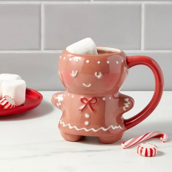 Threshold Target Cute Gingerbread Man Boy & Girl Coffee Mug...